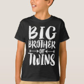 Big Brother De Twins Old Brother Gift T-Shirt (Devant)