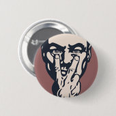 Big Brother die kijkt Ronde Button 5,7 Cm (Voorkant /achterkant)