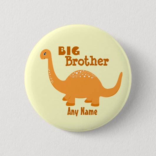 Big Brother Dinosaur Print Button (Voorkant)