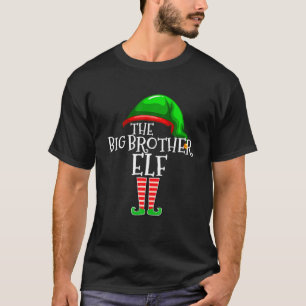 Big Brother Elf Group Matching Family Kerstmis T-shirt