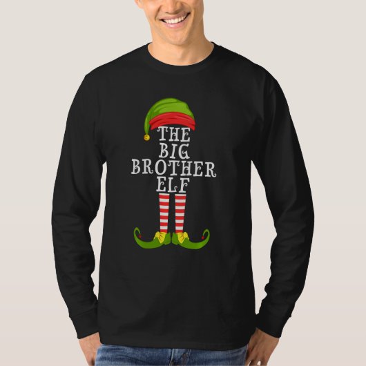 Big Brother Elf Matching Family, Kerstmis Pa T-shirt (Voorkant)
