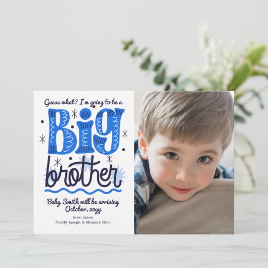 Big Brother Faire-part de grossesse (Debout devant)