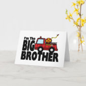 Big Brother Fire Truck Kaart (Gele Bloem)