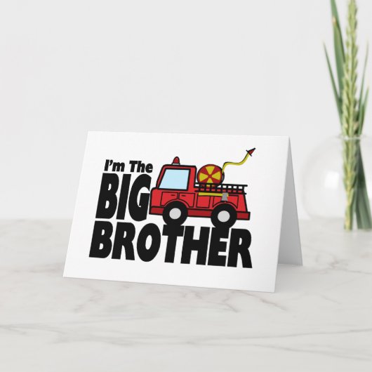 Big Brother Fire Truck Kaart (Voorkant)