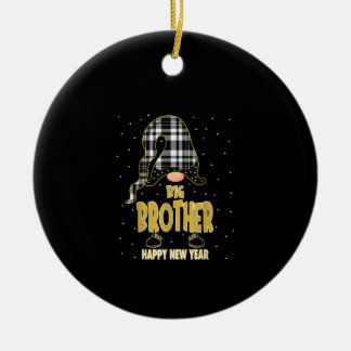 Big Brother Gelukkig Nieuwjaar| Bijpassend cadeau Keramisch Ornament