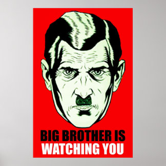 BIG BROTHER GEORGE ORWELL Nnegentig Vierenzestig 1 Poster