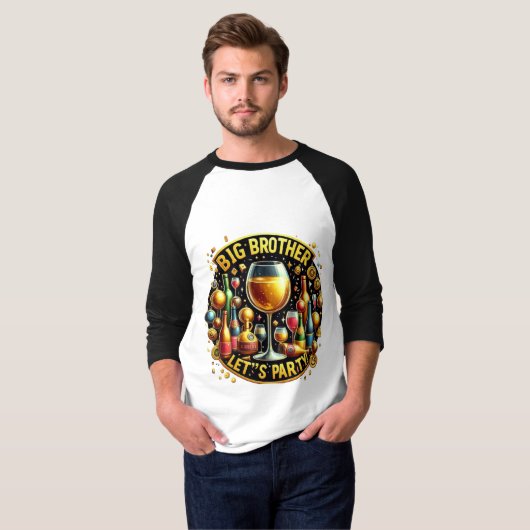 Big Brother Het is Rave Time T-shirt (Voorkant volledig)