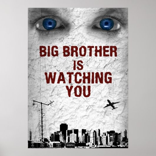 BIG BROTHER IS WATCHING YOU POSTER (Voorkant)