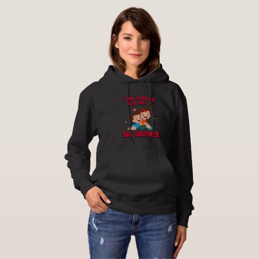 Big Brother Kids 2022 2023 Promoted To Big Brothe Hoodie (Voorkant volledig)