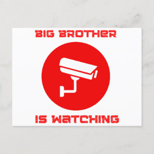 Big Brother kijkt 1984 ingsoc Briefkaart