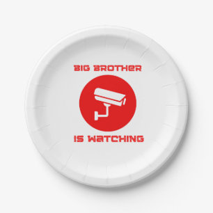 Big Brother kijkt 1984 ingsoc Papieren Bordje