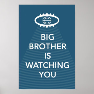 Big Brother kijkt naar je Poster uit 1984