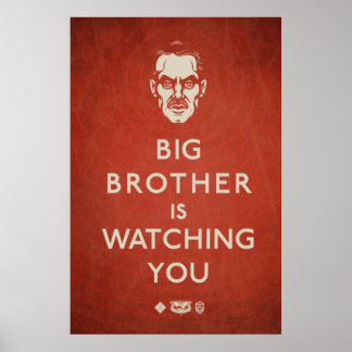 Big Brother kijkt naar je propaganda-Poster Poster