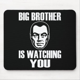 Big Brother kijkt naar jou Muismat