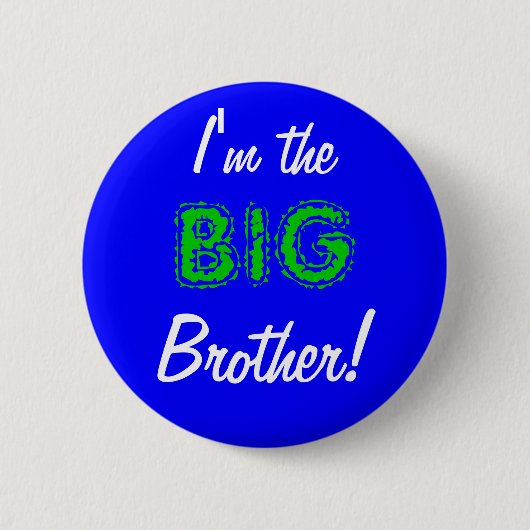 Big Brother-knop/pin Ronde Button 5,7 Cm (Voorkant)