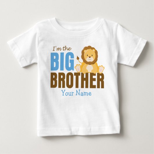Big Brother Lion Blue gepersonaliseerd (Voorkant)
