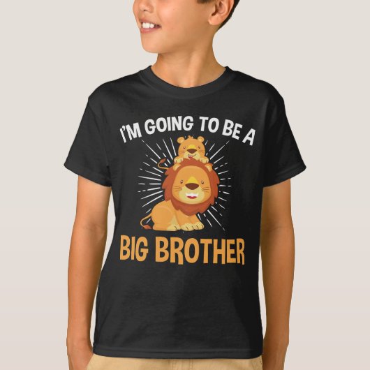 Big Brother Lion Boys T-shirt (Voorkant)