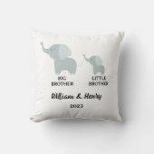 Big Brother & Little Brother Elephant, aangepaste  Kussen (Voorkant)