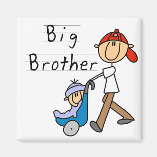 Big Brother met Little Brother Tshirts en Gifts Magneet