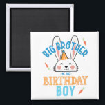Big Brother Of The Birthday Boy Rabbit Magnet<br><div class="desc">Vous cherchez un petit plus pour votre cuisine ? Essayez nos magnets personnalisés ! Ajoutez vos propres images et textes sur nos modèles rond ou carrée ou choisissez un design personnalisable publié par l'un de nos artistes indépendants. Un merveilleux souvenir pour les amoureux de les chiens, les amoureux de les...</div>