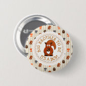 Big Brother om Button Woodland Aninmal Theme te zi (Voorkant /achterkant)