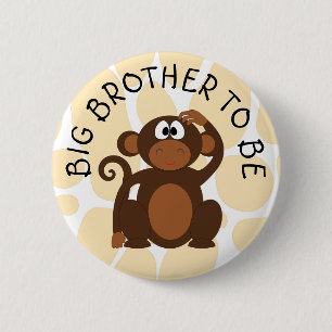Big Brother om de knop Zebra te zijn Ronde Button 5,7 Cm