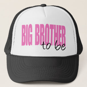 Big Brother om te zijn (roze bloklettertype) Trucker Pet
