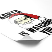 Big Brother Santa Claus kijkt naar je Foto Afdruk (Hoek)