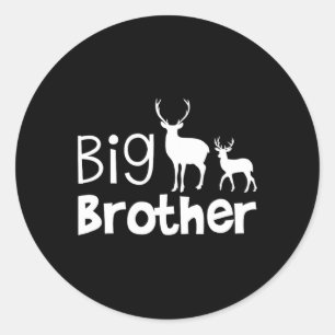 Big Brother Shirt - Heren op jacht naar Big Brothe Ronde Sticker