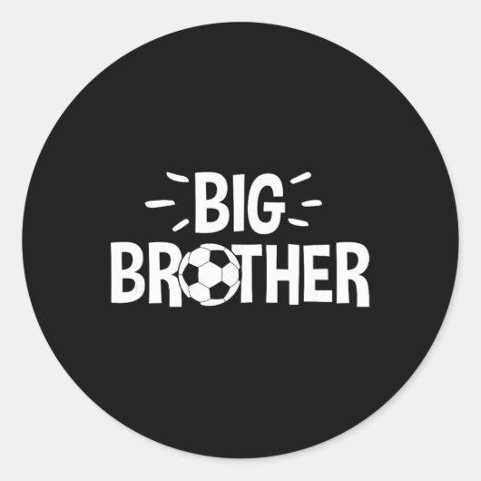 Big Brother Soccer Ronde Sticker (Voorkant)