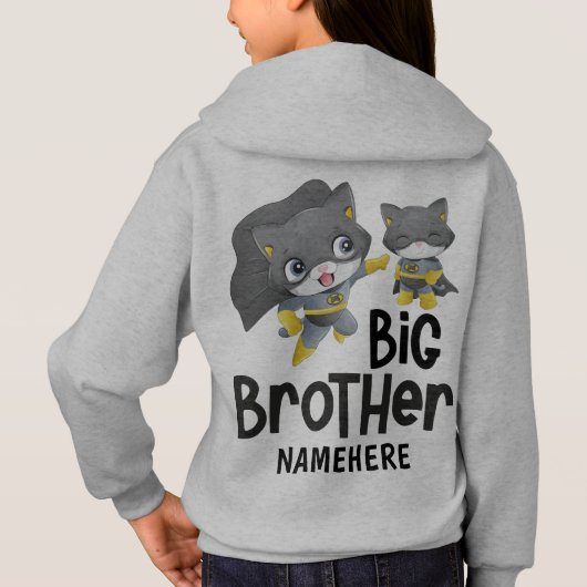 Big Brother Superhero Cat Illustration Custom (Dos)