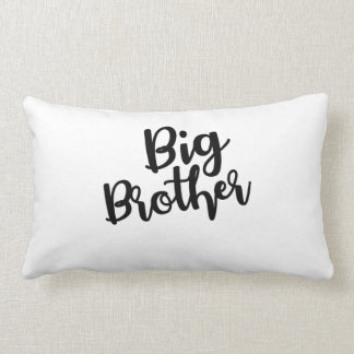 Big Brother-tekst in Cursive Black stijl Kussen