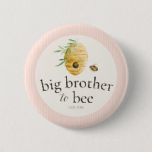 Big Brother To Bee Pink Girl Baby Shower Family 