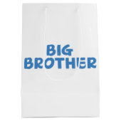 Big Brother Typografie Moderne tekst Medium Cadeauzakje (Achterkant)