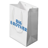 Big Brother Typografie Moderne tekst Medium Cadeauzakje (Achterkant Gekanteld)