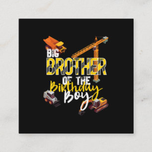 Big Brother van Birthday Boy Constructor Vierkante Visitekaartje