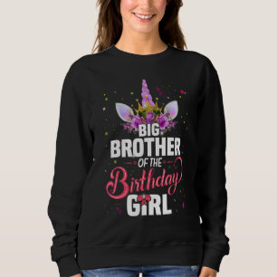 Big Brother van de Birthday Girl Princess Unicorn Trui