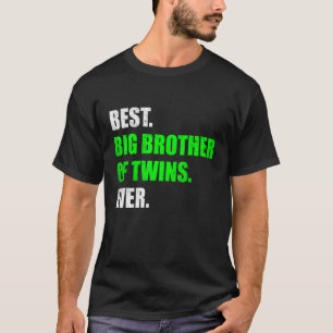 Big Brother van Twins Zwangerschap Aankondiging Bi T-shirt
