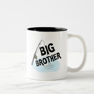 Big Brother Vist Tshirts en cadeaus Tweekleurige Koffiemok