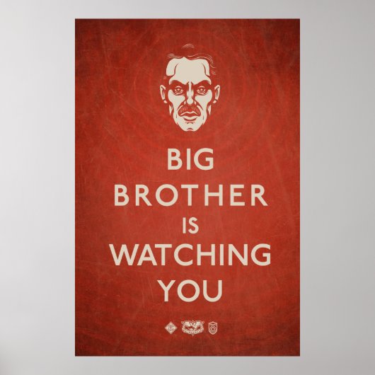 Big Brother vous regarde Affiche de propagande (Devant)