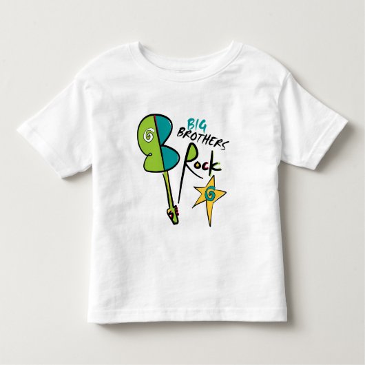 Big Brothers Rock! Kinder Shirts (Voorkant)