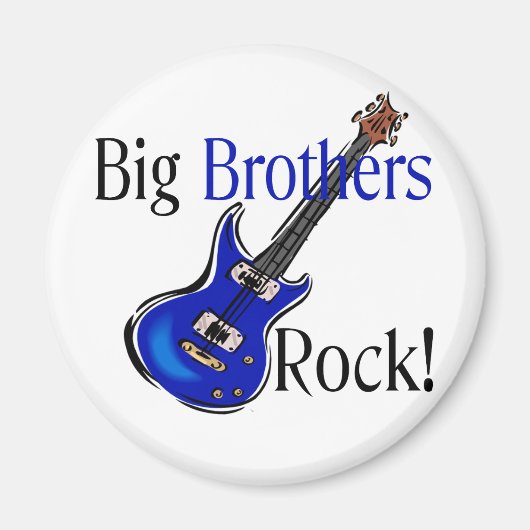 Big Brothers ROCK! Magneet (Voorkant)