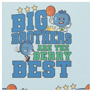 Big Brothers zijn de beste Berry - Blueberry Pun Stof