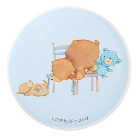 Big Brown Beer, Calico & diskettestation Share Two Keramische Knop (Voorkant)