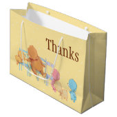 Big Brown Beer & Friends Share Four Chairs Large Cadeautasje (Voorkant Gekanteld)