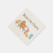 Big Brown Beer & Friends Share Four Chairs Servetten (Hoek)