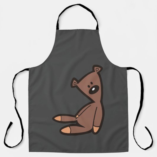 Big Brown Teddy Bear Schort (Voorkant)