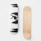 Big Buck Tussen Pine Tree Vector Skateboard (Voorkant)