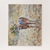 Big Buck Wild Deer Animal Art Puzzle (Vertical)