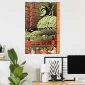Big Buddha of Todaiji Temple Asano Takeji 1953 Poster (Thuiskantoor)